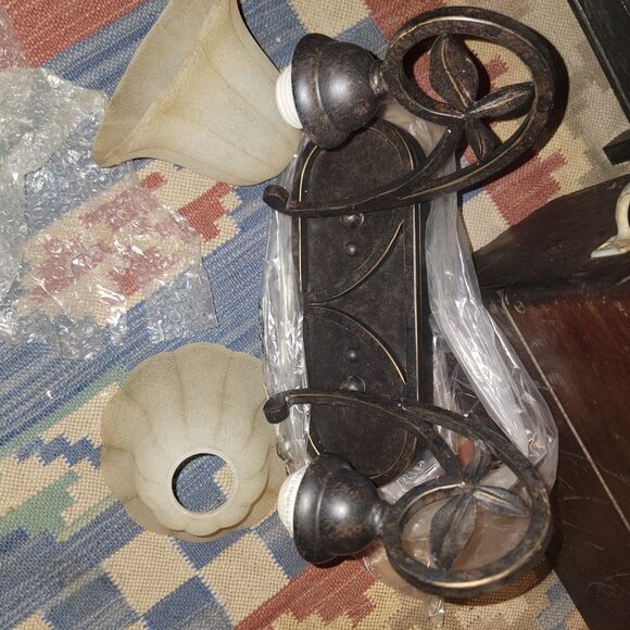 New Progress Lighting P2967-84 Le Jardin 2 Light Espresso Bath Vanity Light 2way - Picture 5 of 16